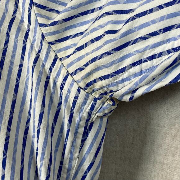 Robert Graham Mens Smoking Bulldog Button Up Shirt Size XL Flip Cuff Artsy Punk - Picture 8 of 15